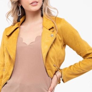 Blu Pepper Suede Motto Jacket